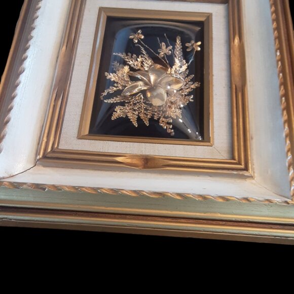 Flora-Hawaii Living Leaves 24K Gold Pure Silver Handcrafted Framed Leaves &... - Picture 5 of 6